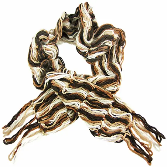 EarthRagz Multicolor Recycled Yarn Knit Scarf {1}