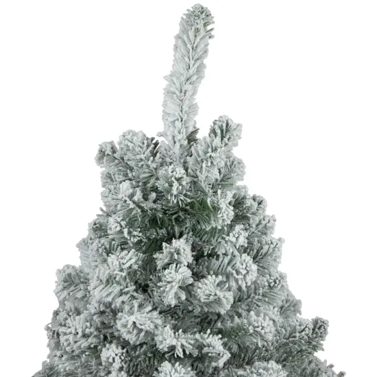 Northlight Medium Heavily Flocked Madison PineArtificial Christmas Tree - 3' - Unlit Green {6}