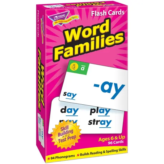 Word Families Skill Drill Flash Cards, 3 Packs {2}