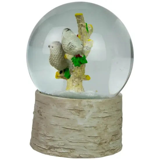 Northlight 5" White Doves on a Branch Musical Christmas Snow Globe {5}