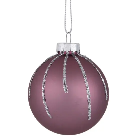 Northlight Shiny and Matte Christmas Glass Ball Ornaments - 2.25" (55mm) - Pink - 24ct {4}