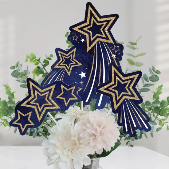 Big Dot of Happiness Starry Skies - Gold Celestial Party Centerpiece Sticks - Table Toppers - Set of 15 {1}