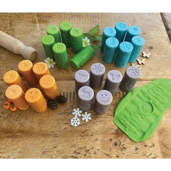 Yellow Door Let's Roll - Seasons Dough Rollers - 24 Seasonally Themed Rollers {3}