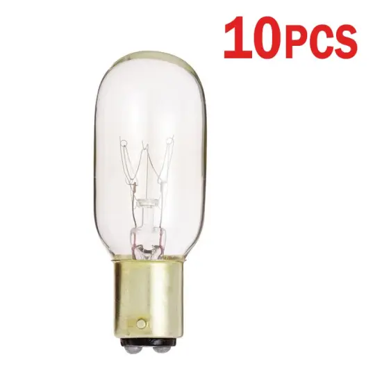 10Pk - Satco S4719 15W 130V T7 Clear BAY15d Incandescent light bulb {2}