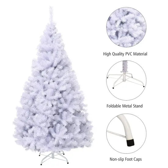 Costway 6/7.5/9Ft Hinged Artificial Christmas Tree Premium Pine Tree {8}