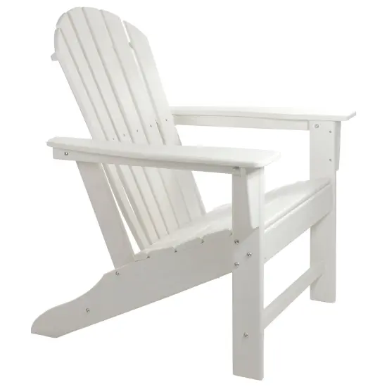 Northlight All Weather Recycled Plastic Outdoor Adirondack Chair, White {5}