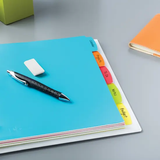 Avery Big Tab Write & Erase Durable Plastic Dividers, 5-Tab Set, Multicolor Brights, 3 Sets (21212) {5}