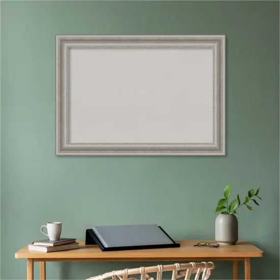 Parlor Framed Corkboard, Grey Cork Parlor Silver {5}