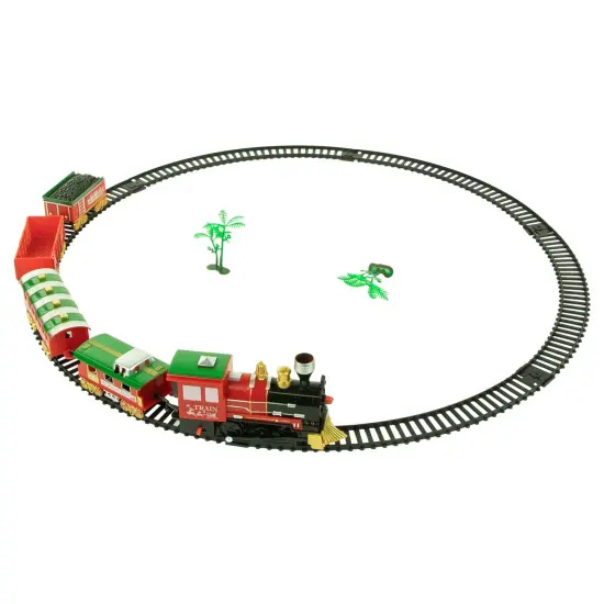 Northlight 21-Piece Animated and Musical Classic Christmas Train Set Red {5}