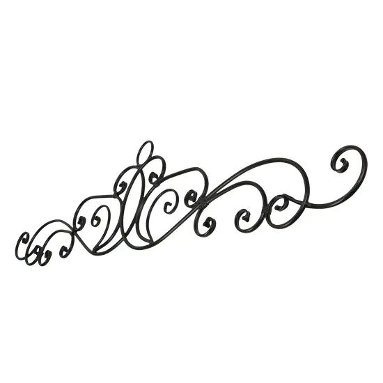 Antique Bronze Finish Scroll Wall Hanging Door Pediment {4}