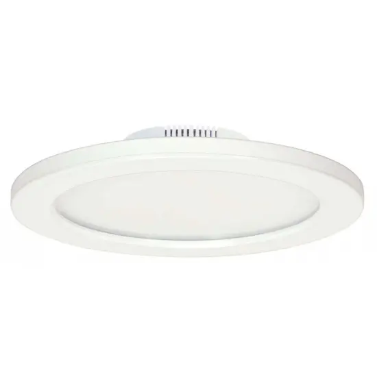 12w 7-in Flush Mount LED Fixture 3000K White finish 120-277v {1}