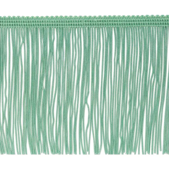 20 Yards of 4" Chainette Fringe Trim | 20 yard cut Mint Green {1}