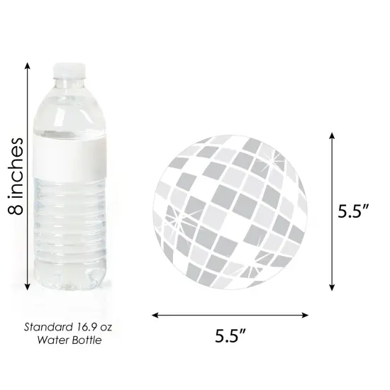 Big Dot of Happiness Disco Ball - Decorations DIY Groovy Hippie Party Essentials - Set of 20 {6}