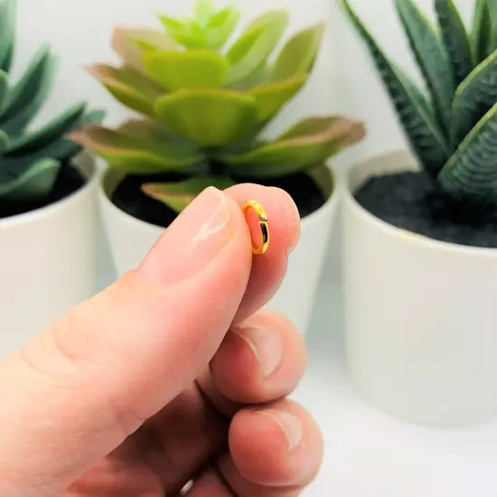 100, 500 or 1,000 Pieces: 7 mm Gold Plated Open Jump Rings, 18g {4}