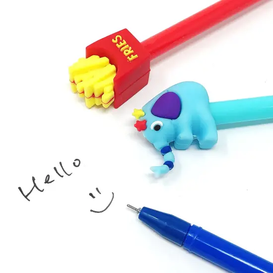 Wrapables Gel Pens School Office Supplies (12 pack) Cute Critters {5}