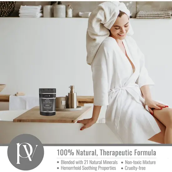 Pavelle Dead Sea Sitz Bath Salts, Sitz Bath Soak for PostPartum Pain Relief, 14 oz (397g) {4}