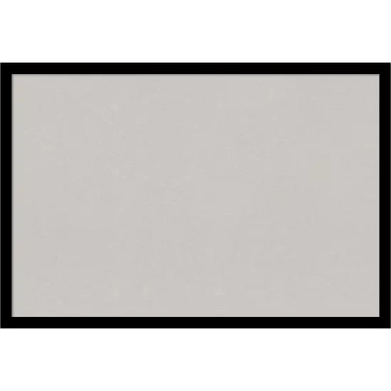 Black Gallery Deep Wood Framed Corkboard, Grey Cork {1}