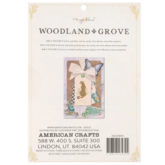 American Crafts Single-Sided Paper Pad 6"X8" 36/Pkg-Maggie Holmes Woodland Grove {3}