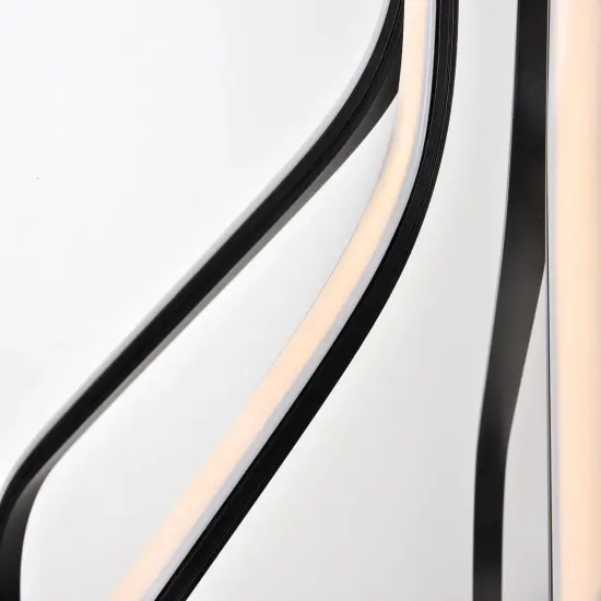 Dahlia 3 light in Black Pendant {6}