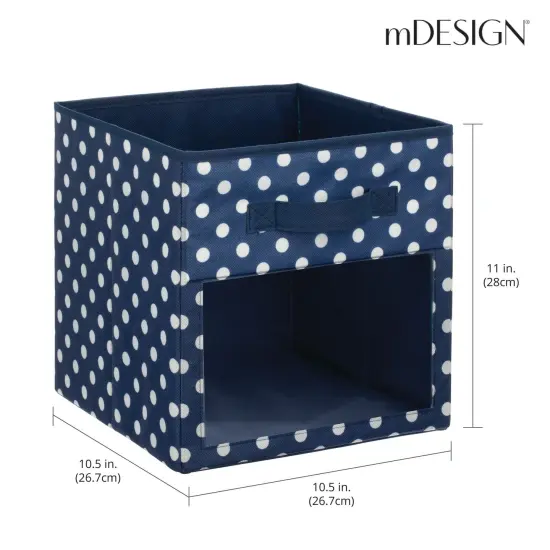 mDesign Kids Fabric Storage Organizer Cube - 4 Pack {3}