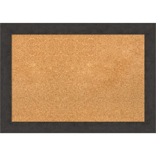 Rustic Plank Narrow Framed Corkboard, Natural Cork White {7}