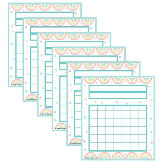 Pastel Pop Incentive Charts, 36 Per Pack, 6 Packs {1}