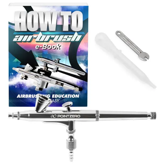 PointZero Dual-action 2cc Gravity-feed Airbrush Set - .2mm Nozzle {1}