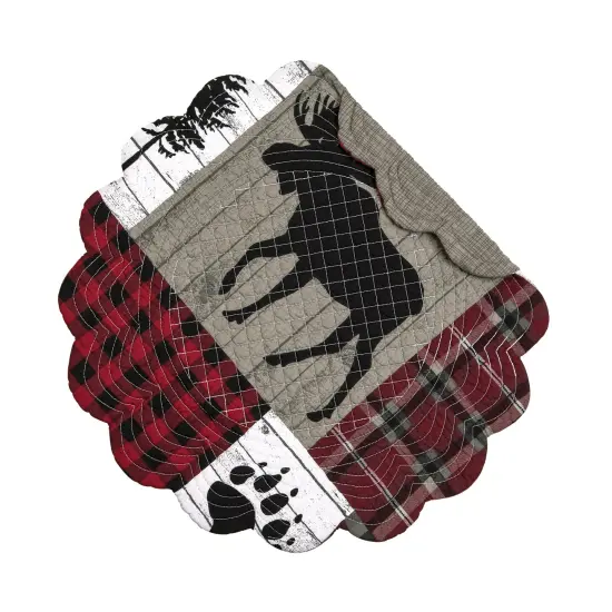 Hayden Round Placemats Set of 6, 17" {1}