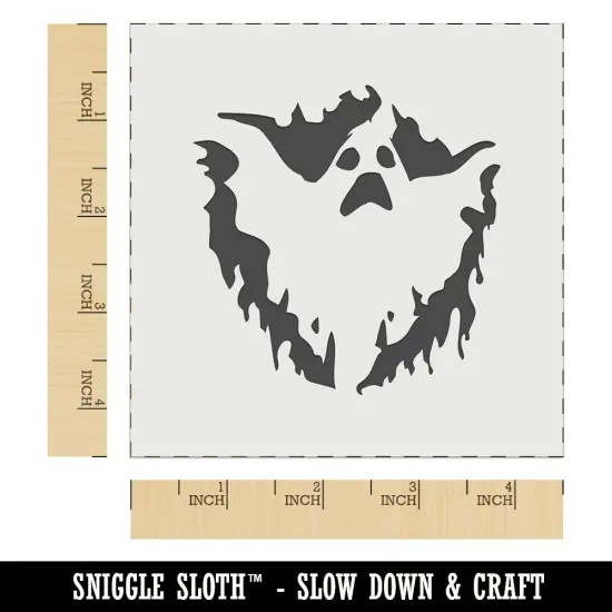 Spooky Ghost Creepy Halloween Spirit Wall Cookie DIY Craft Reusable Stencil {7}