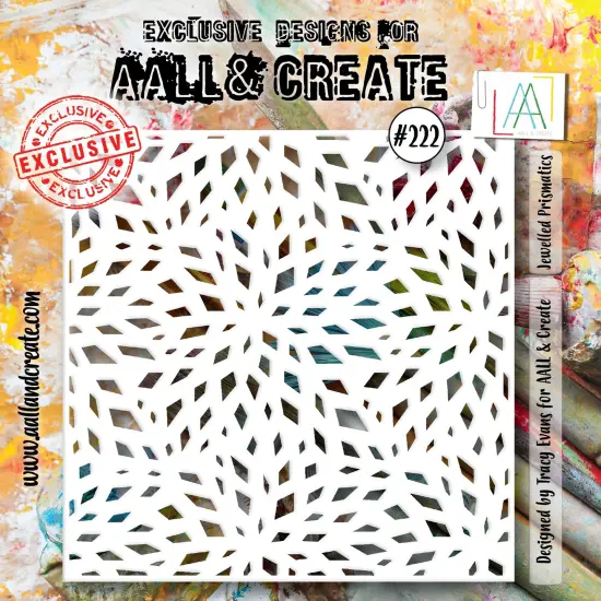 AALL And Create Stencil 6"X6"-Jewelled Prismatics {1}