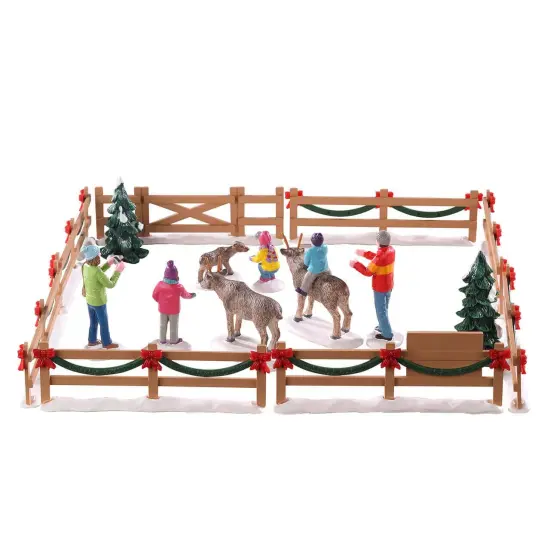 Lemax&copy; Vail Village Accessory&trade;: Reindeer Petting Zoo {4}