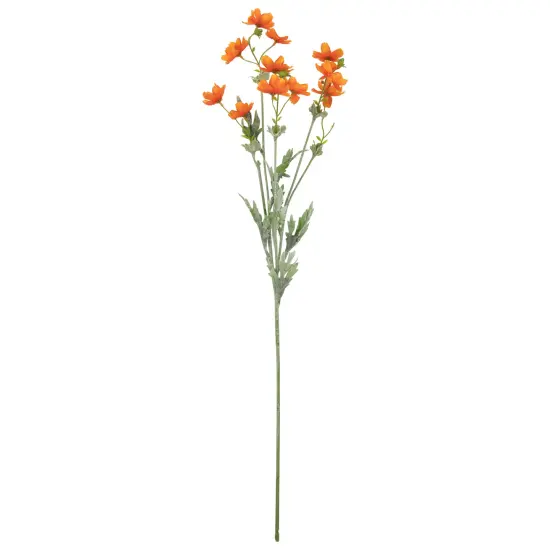 Allstate Baby Cosmos Artificial Silk Floral Spray - 27.5" - Orange {1}