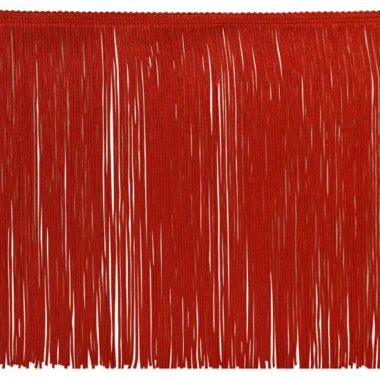 12" Chainette Fringe Trim, Polyester, Decorative, Versatile for Costumes Red {1}