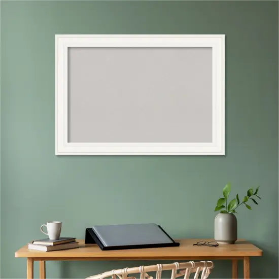 Ridge Framed Corkboard, Grey Cork Ridge White {5}