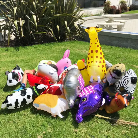 Wrapables Walking Animal Pet Balloon (Set of 3) Pig {7}