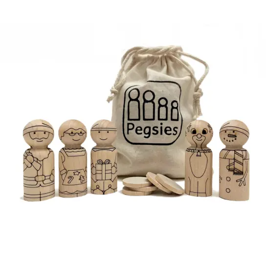 Christmas North Pole Peg Doll Set by Pegsies&trade; {1}
