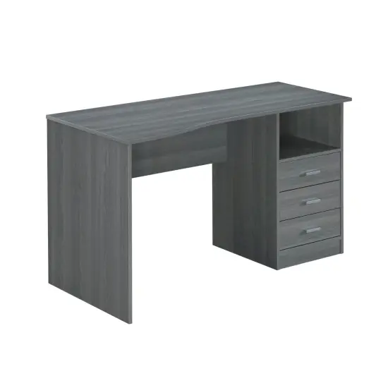 Techni Office Solutions 39" Gray Unique Techni Mobili Classic Computer Desk with Multiple Drawers {1}