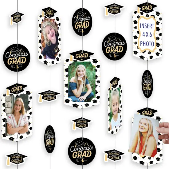 Big Dot of Happiness Hello College - Graduation Party Vertical Photo Garland 35 Pieces {1}