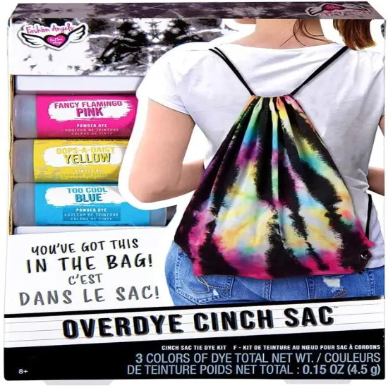 Fashion Angels Overdye Cinch Sak DIY Tie Dye Kit {3}