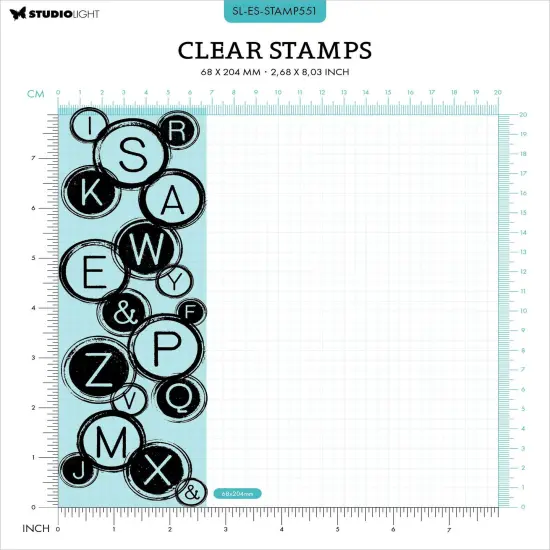 Studio Light Essentials Clear Stamp-Nr. 551, Typewriter Keys {3}
