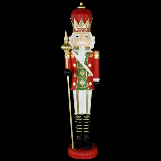 Northlight 22" Red and Gold Christmas Nutcracker with Scepter {4}