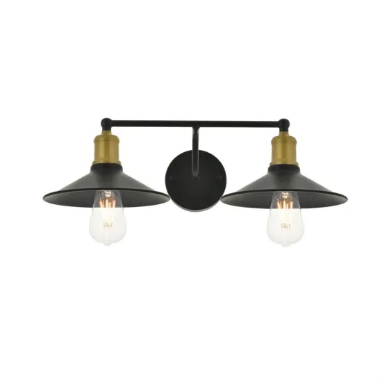 Etude2 light brass and black Wall Sconce {4}