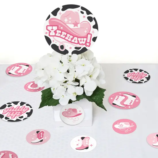 Big Dot of Happiness Rodeo Cowgirl - Pink Western Party Giant Circle Confetti - Party Decorations - Large Confetti 27 Count {7}