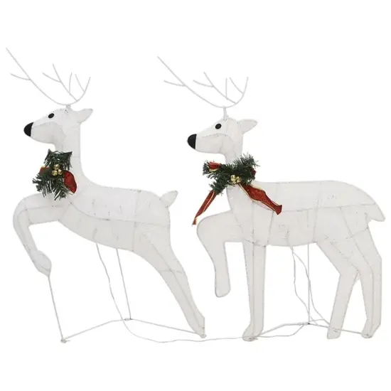 2 pcs Christmas Reindeers with 40 LEDs White {3}
