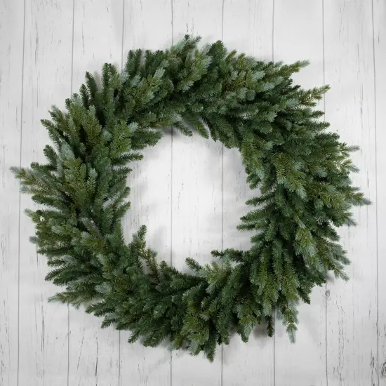 Northlight Real Touch&trade; Blue Spruce Artificial Christmas Wreath - 48" - Unlit Green {7}