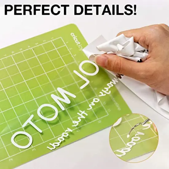 HTV Vinyl Rolls - 12" x 8ft White Heat Transfer Vinyl for Shirts, Iron-On Vinyl for Cricut & Cameo, Easy to Cut & Weed for Heat Vinyl Design (White) {3}