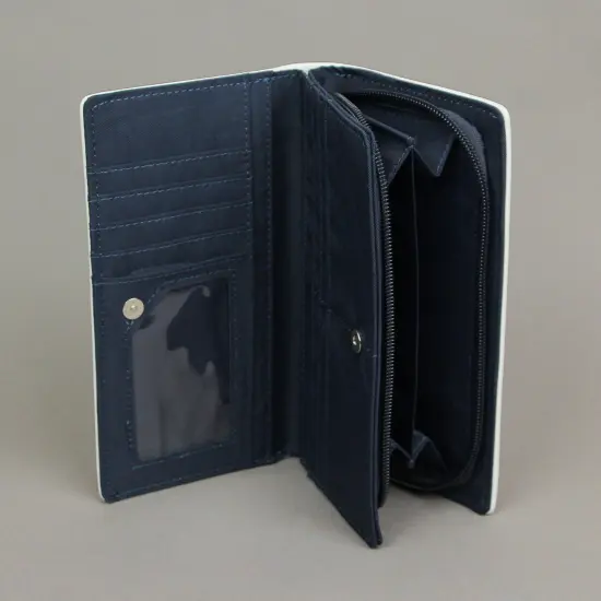 Take It Easy Happy Sloth Vinyl Novelty Wallet ID Holder Snap Fashion Wristlet {4}