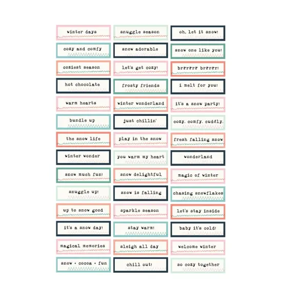 Simple Stories Sticker Book 12/Sheets-Winter Wonder {6}