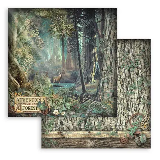 Stamperia Double-Sided Paper Pad 12"X12" 10/Pkg-Magic Forest, 10 Designs/1 Each {4}