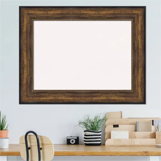 Ballroom Framed Corkboard, White Cork Bronze {4}